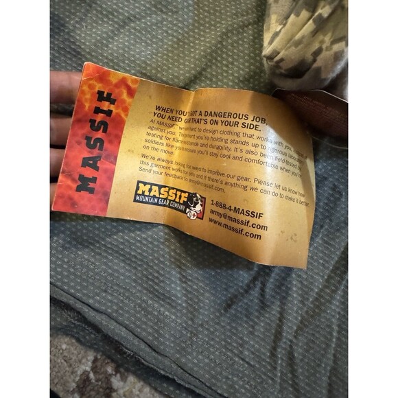 Massif Tactical Army Combat Shirt ACU Long Sleeve Size L Army Strong Logo LOT 2 - Picture 9 of 11